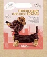 Kit Crochet Amigurumi Graine Creative Teckel 18 cm