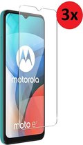 Motorola Moto E7 Screenprotector - Motorola Moto E7 Tempered Glass 3x
