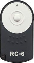 RC-6 infrarood afstandsbediening voor Canon EOS 5D Mark II, 5D Mark III, 5DS R, 6D, 6D Mark II, 7D, 7D Mark II, 60D, 60Da, 70D, 77D, 80D, 100D t/m 850D, 1000D t/m 2000D, M3 t/m M6, Pentax, Sa