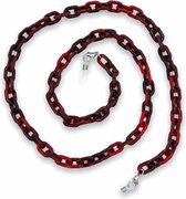 Eyezoo® XL Chain Turkoois Oval – Brillenketting Grote Schakel – Big Red