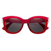 Babsee-zonnebril met leesgedeelte model Nina - Doorzichtig rood