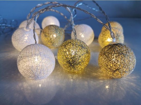 5M Led Guirlande Lumineuse Solaire, Chaîne de Lumière Noël avec 20 Balles,  IP44, Eclairage de Décoration Intérieur et Extérieur, Boule de Jardin