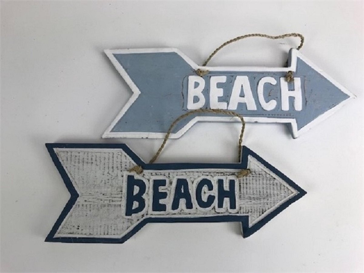 Pijl "BEACH" 9x25 cm assorti
