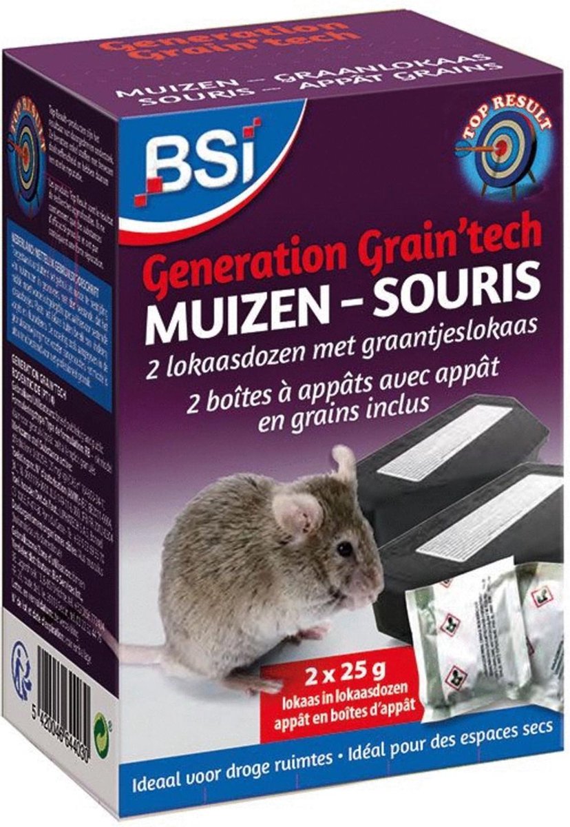 BSI boîte à appât souris 3 pièces