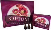 2 stuks - Wierook Opium - Opium Wierook - (HEM) - Opium - Wierook Kegeltjes Opium - Opium Wierook Kegeltjes - Wierook Cones Opium - Opium Wierook Cones - Incense Cones - 20 Kegeltj