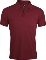 SOLS Heren Prime Pique Poloshirt met korte mouwen (Bourgondië)