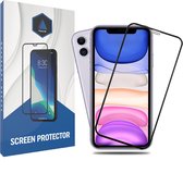 Prisma NL® iPhone Screenprotector - iPhone XR - iPhone 11 - Premium - Beschermglas - Gehard glas - 9H - Zwarte rand - Tempered Glass - Full cover - iPhone 11 Screenprotector