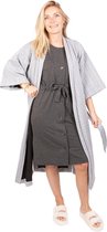 Tjar kimono - grijs - maat M - kleding - unisex - badjas