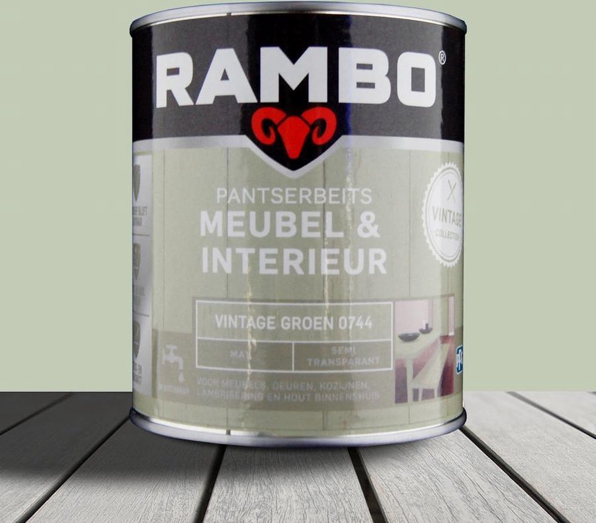 datum Autonoom constante Rambo Pantserbeits Meubel & Interieur Vintage Groen 0744 750 ml | bol.com