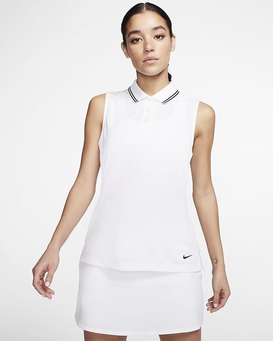Nike W Dry Victory Polo Sleeveless White