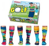 Crazy Golf - Cadeaudoos met 6 verschillende mismatched sokken voor GOLF spelers - maat 39-46