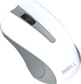 Max'L draadloze optische ergonomische muis 2.4 GHz - 1200 DPI - 4 Knoppen kleur Wit