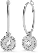 Guess Jewellery FROM GUESS WITH LOVE UBE70033 Dames oorhangers - Zilver
