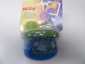 nuby , melkpoederdoosje , doseerdoosje , voor 3 voedingen , blauw