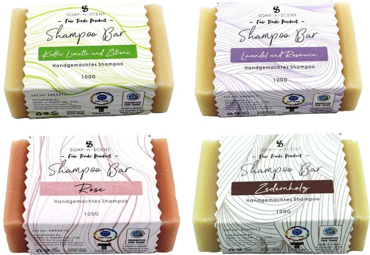 SOAPnSCENT Shampoo Bar koffie en citroen