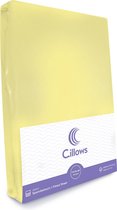 Cillows Premium Jersey Hoeslaken voor Kinderen - 70x150 cm - (tot 20 cm hoogte) - Citroen