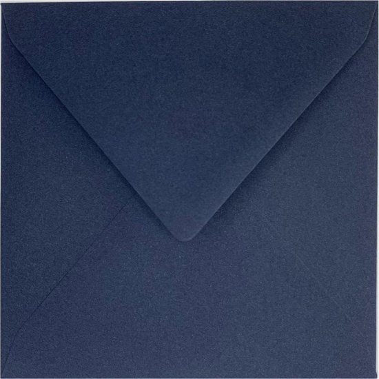 Enveloppe Bleue Carrée 15X15 Cm, Haute Qualité