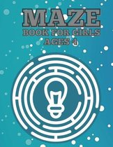 Maze Book For Girls Ages 4