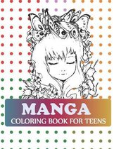 Manga Coloring Book For Teens