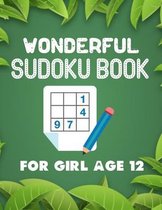 Wonderful Sudoku Book For Girl Age 12