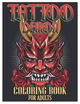 Tattoo Demon Coloring Book for Adults