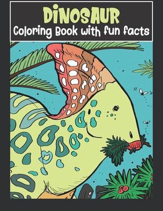 Dinosaur Coloring Book with fun facts, swetty pretty printables