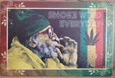 Smoke Weed erveryday Reclamebord van metaal METALEN-WANDBORD - MUURPLAAT - VINTAGE - RETRO - HORECA- BORD-WANDDECORATIE -TEKSTBORD - DECORATIEBORD - RECLAMEPLAAT - WANDPLAAT - NOST