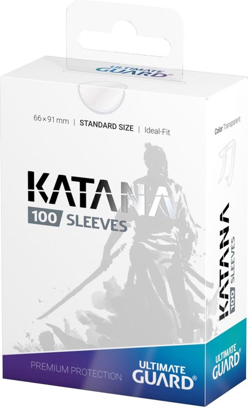 Ultimate Guard Katana Sleeves Standard Size Transparent 100 Games