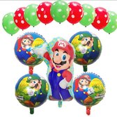 Super Mario - Luigi - ballon set - thema - ballonnen - - Rood | Groen