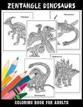 ZENTANGLE DINOSAURS Coloring Book For Adults