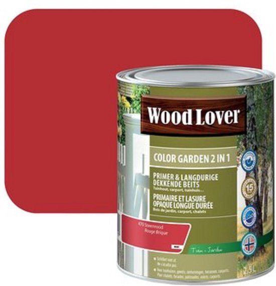 WoodLover Color Garden - Beits - Decoratieve dekkende beits 2 in 1 (  grondlaag en... | bol.com