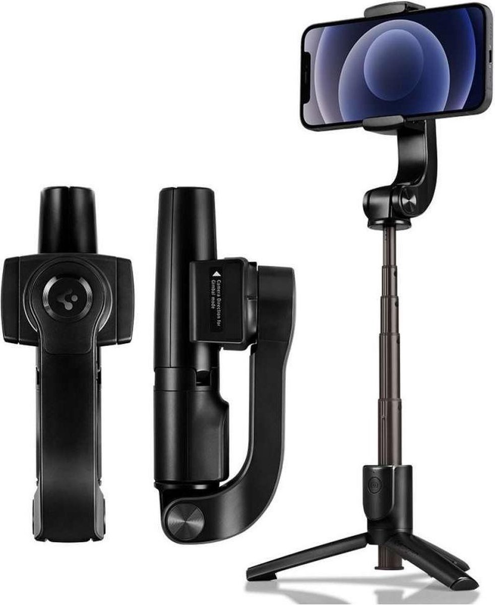 Spigen Gimbal Wireless Selfie Bluetooth Tripod Stick - Zwart