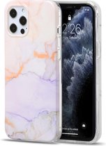 Luxe marmer hoesje voor Apple iPhone 12 Pro Max | Marmerprint | Back Cover