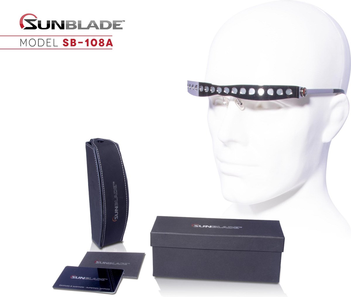 Sunblade SB-108A Fashion - Design zonnebril - Uniek ontwerp zonder glazen!