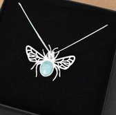 Dames ketting Bee | zilveren ketting | zilveren hanger | cadeau voor dames |