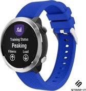 Siliconen Smartwatch bandje - Geschikt voor  Garmin Vivoactive 4 siliconen bandje - 45mm - blauw - Strap-it Horlogeband / Polsband / Armband