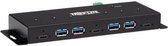 Tripp-Lite U460-4A3C-IND 7-Port Industrial-Grade USB 3.1 Gen 2 Hub - 10 Gbps, 4 USB-A & 3 USB-C, 15 kV ESD Immunity, Metal Housing TrippLite