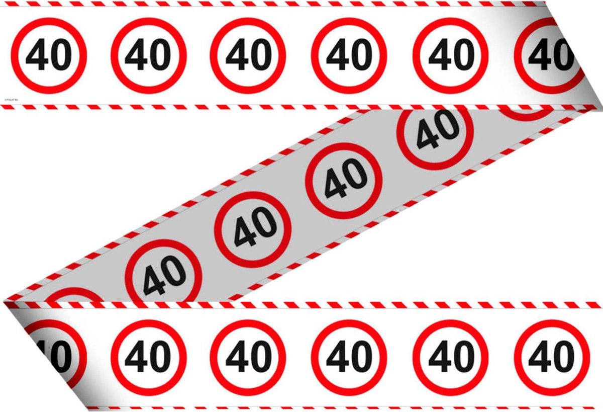 PartyDeco Ballonnen slinger 40 jaar | 260 x 32 cm PartyDeco Ballonnen slinger 40 jaar | 260 x 32 cm
