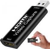 USB 3.0 Naar Gold-plated HDMI - Video Grabber - zwart