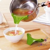 ✿ BrenLux - Vergiet - Vergiet voor kookpot - Afgiet mond voor kookpot - Flexibel vergiet kookpot - Trechter kookpot - Afgieten van vloeibaar eten - Uitschenken van soep en chocolad