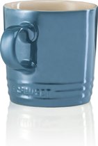 Le Creuset 4 mokken - in Metallic Deep Teal 0,35l