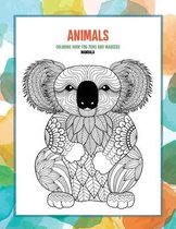 Mandala Coloring Book for Pens and Markers - Animals