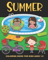 Summer Coloring Book for Kids Ages 1-5