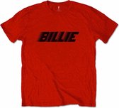 Billie Eilish Heren Tshirt -L- Racer Logo & Blohsh Rood