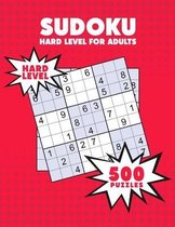 500 Sudoku Puzzles Hard Level for Adults