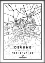 Citymap Deurne 30x40 Stadsposter