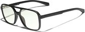 Computerbril - Blauw Licht Bril - Blue Light Glasses - Beeldschermbril - Unisex - Retro Zwart - inclusief een luxe brillenkoker