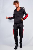 JC Blue Trainingspak heren - Zwart - Tracksuit heren - Joggingpak heren - Maat L