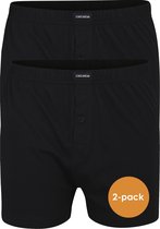 Ceceba heren boxershorts wijd (2-pack) - zwart - Maat: L