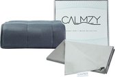 Calmzy Verzwaringsdeken Bundel 7 kg - Superior Chill - Verzwaringsdeken &  Verzwaringsdeken Hoes - 150 x 200 cm - Grijs